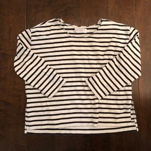 Everlane French striped long sleeve shirt